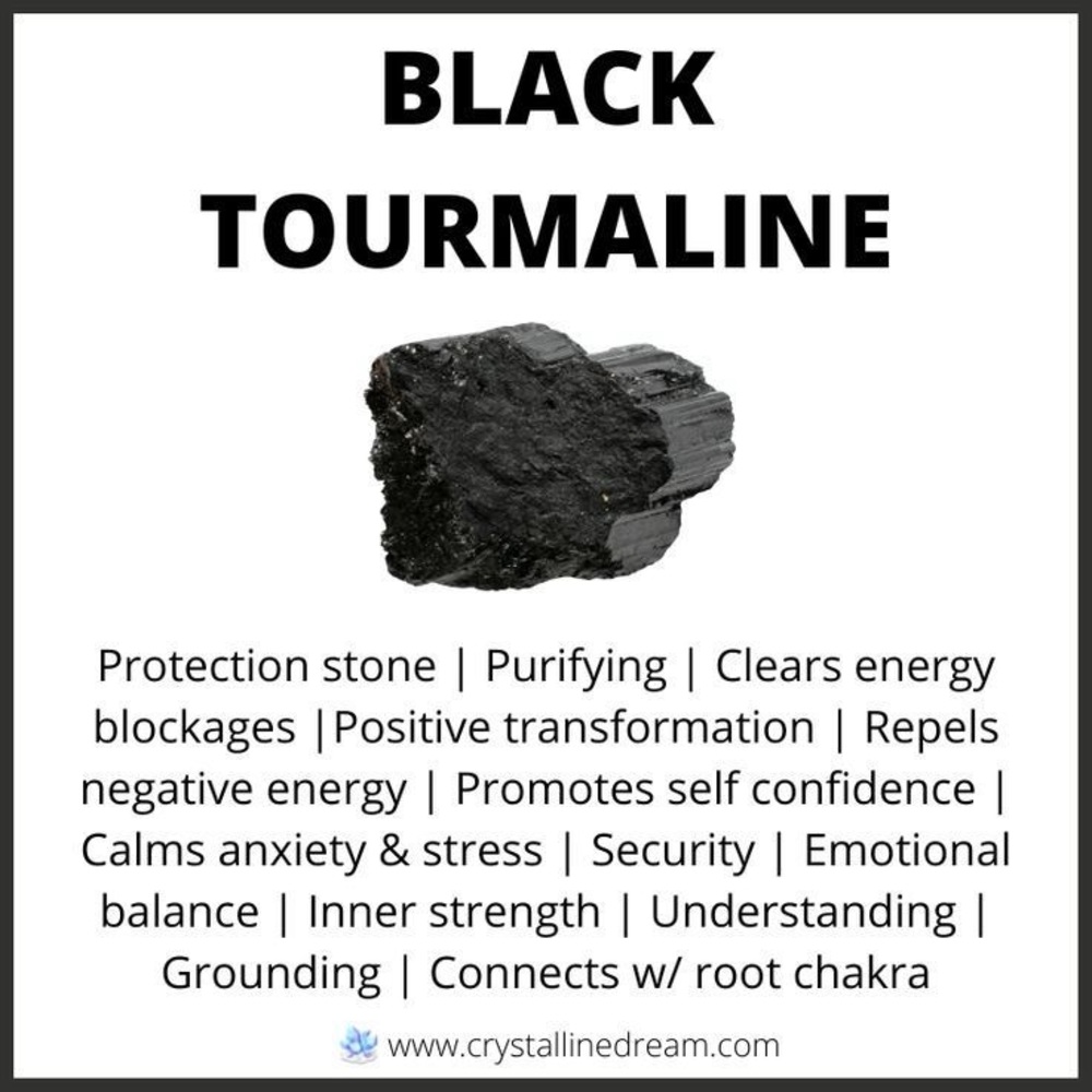 Black tourmaline crystal in MINI Terracotta Pot - Picture 5 of 6